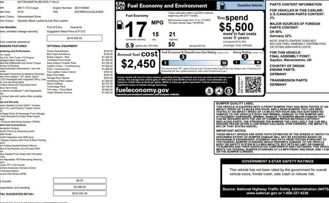 Used 2018 Aston Martin DB11 V12 RWD image 24