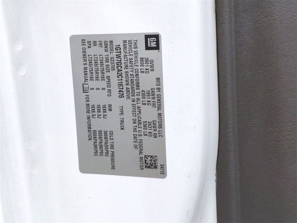 Used 2012 GMC Savana 2500 Extended image 27