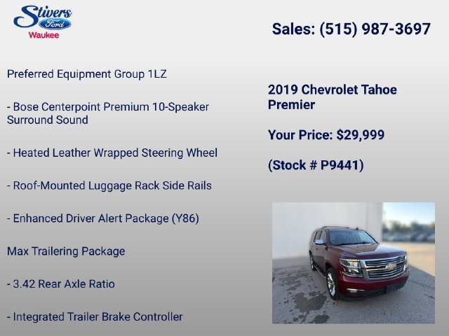 Used 2019 Chevrolet Tahoe Premier AWD/4WD image 33