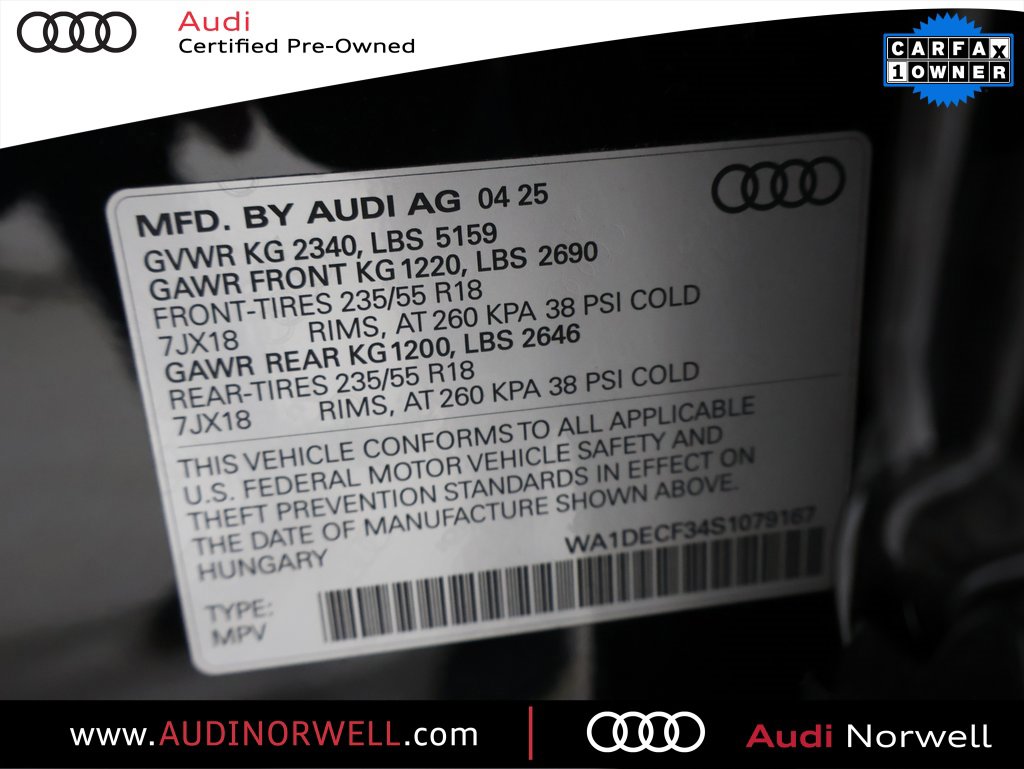 Certified 2025 Audi Q3 2.0T Premium w/ Convenience Package image 3