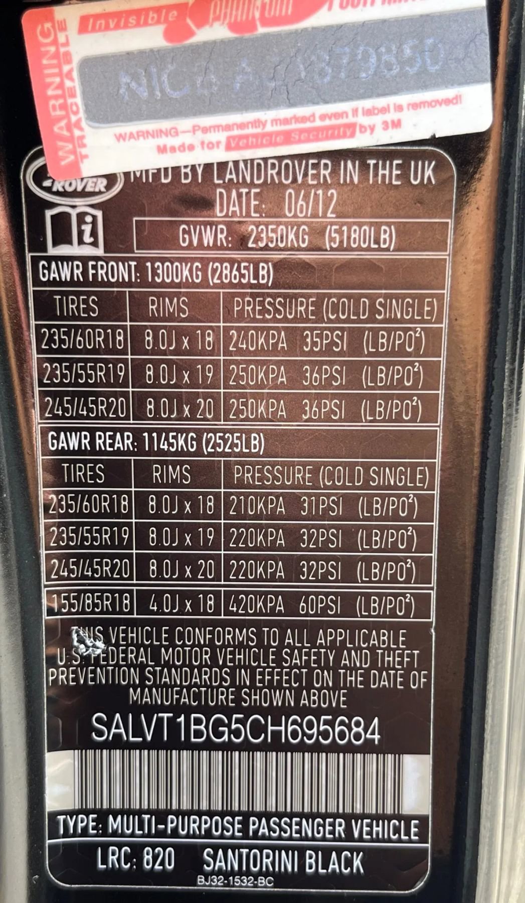 Used 2012 Land Rover Range Rover Evoque Dynamic image 15