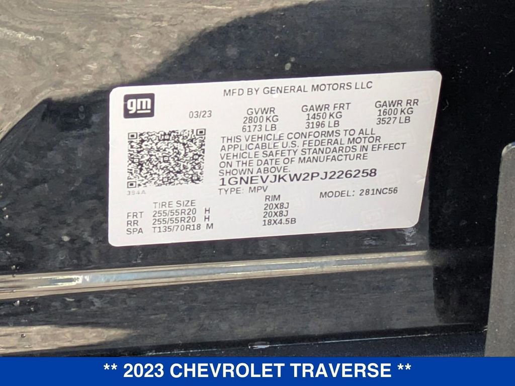 Certified 2023 Chevrolet Traverse RS image 51