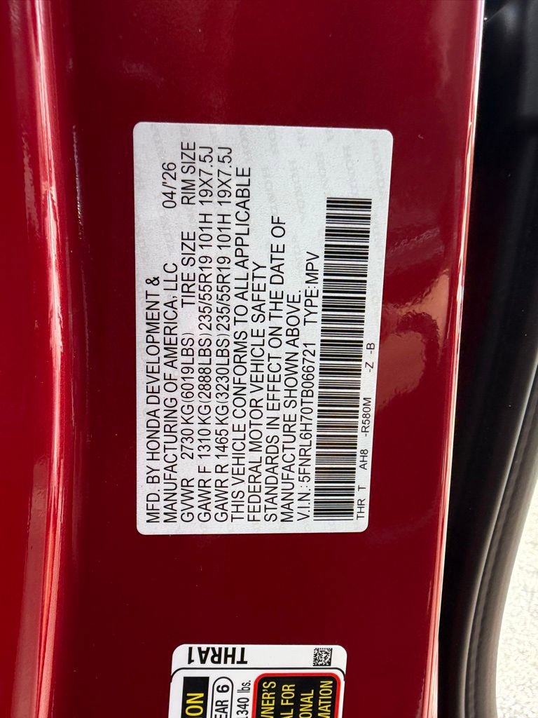 New 2026 Honda Odyssey Sport-L image 24