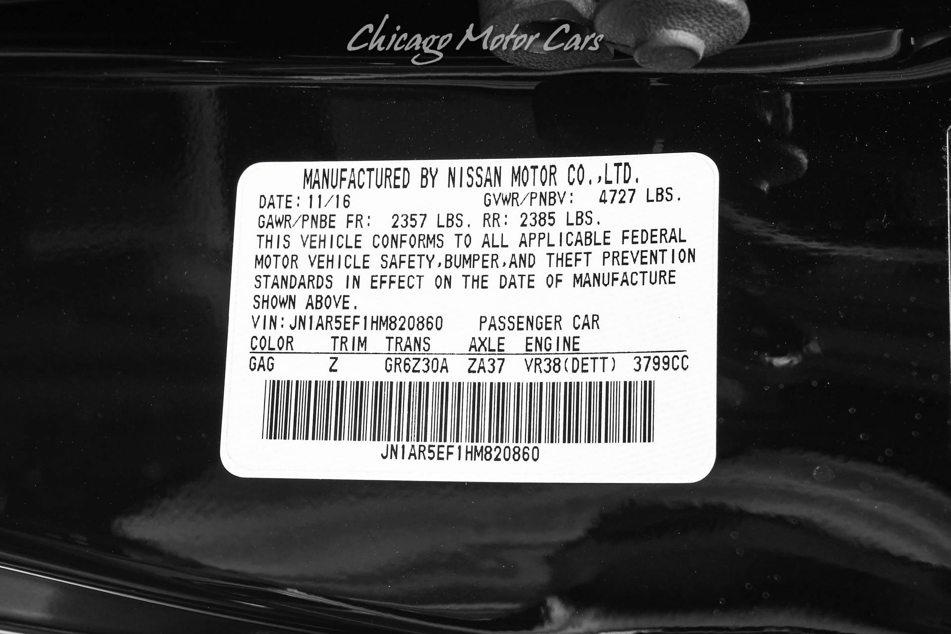Used 2017 Nissan GT-R Premium w/ Premium Interior Package AWD/4WD image 48