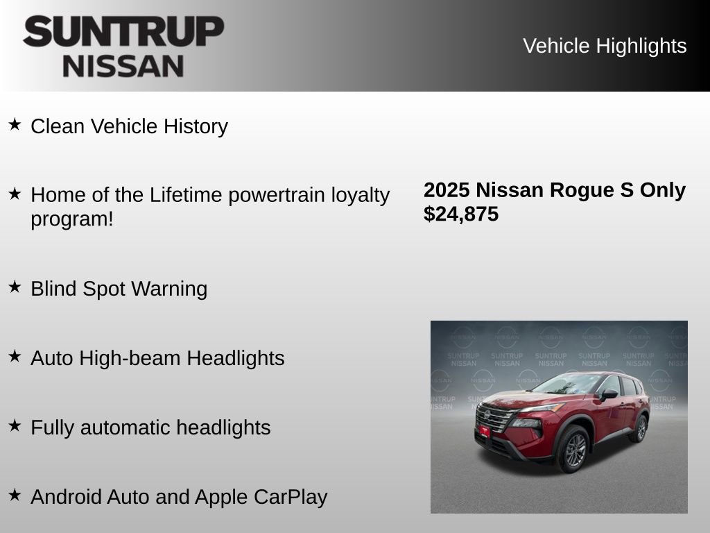 Used 2025 Nissan Rogue S FWD image 8