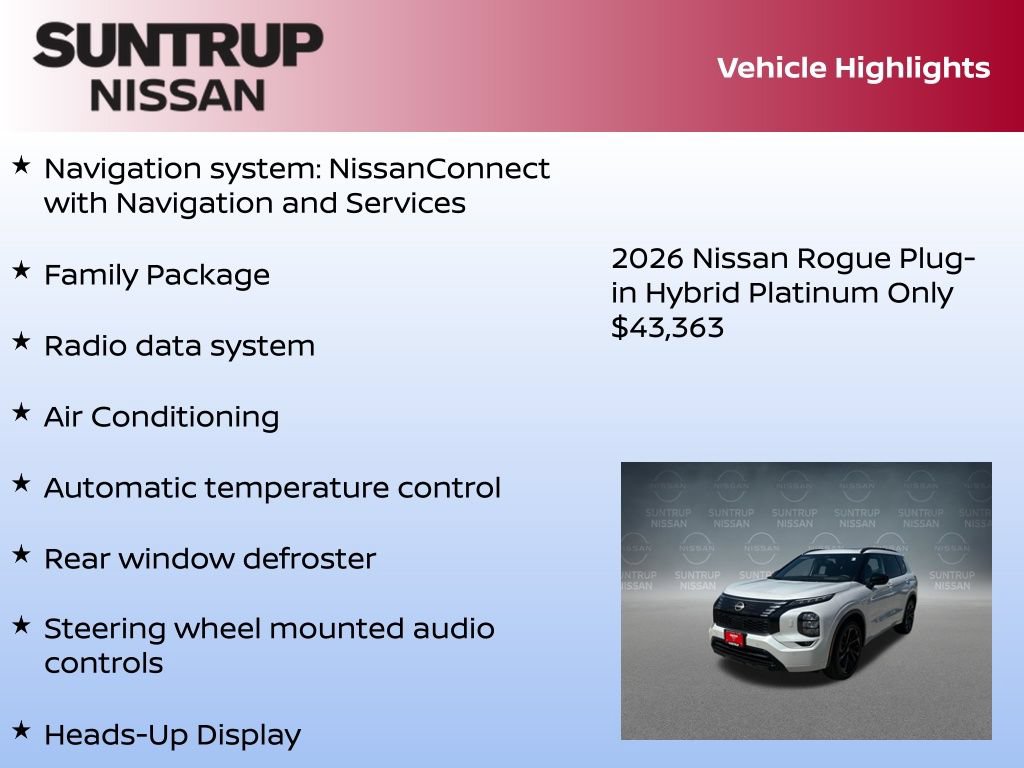 New 2026 Nissan Rogue Platinum AWD/4WD image 8