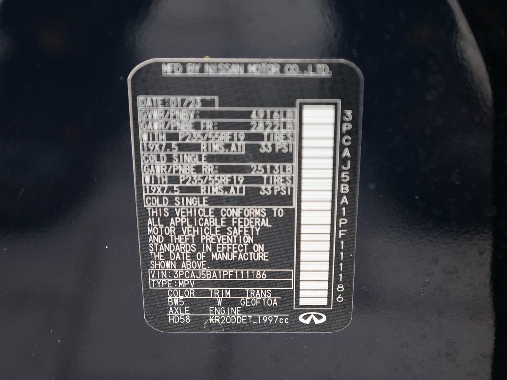 Certified 2023 INFINITI QX50 Luxe image 44