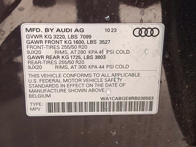 Used 2024 Audi Q8 e-tron Premium Plus w/ Premium Plus Package AWD/4WD image 24