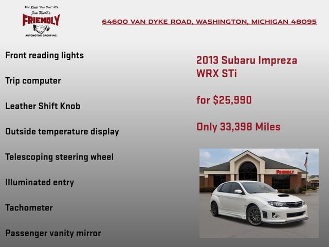 Used 2013 Subaru Impreza WRX STI AWD/4WD image 30