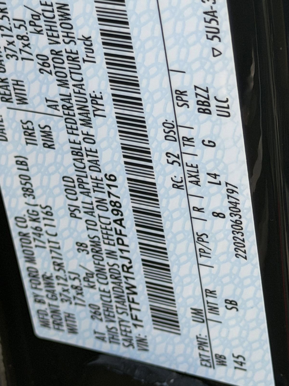 Used 2023 Ford F150 Raptor w/ Equipment Group 802A Raptor R image 33