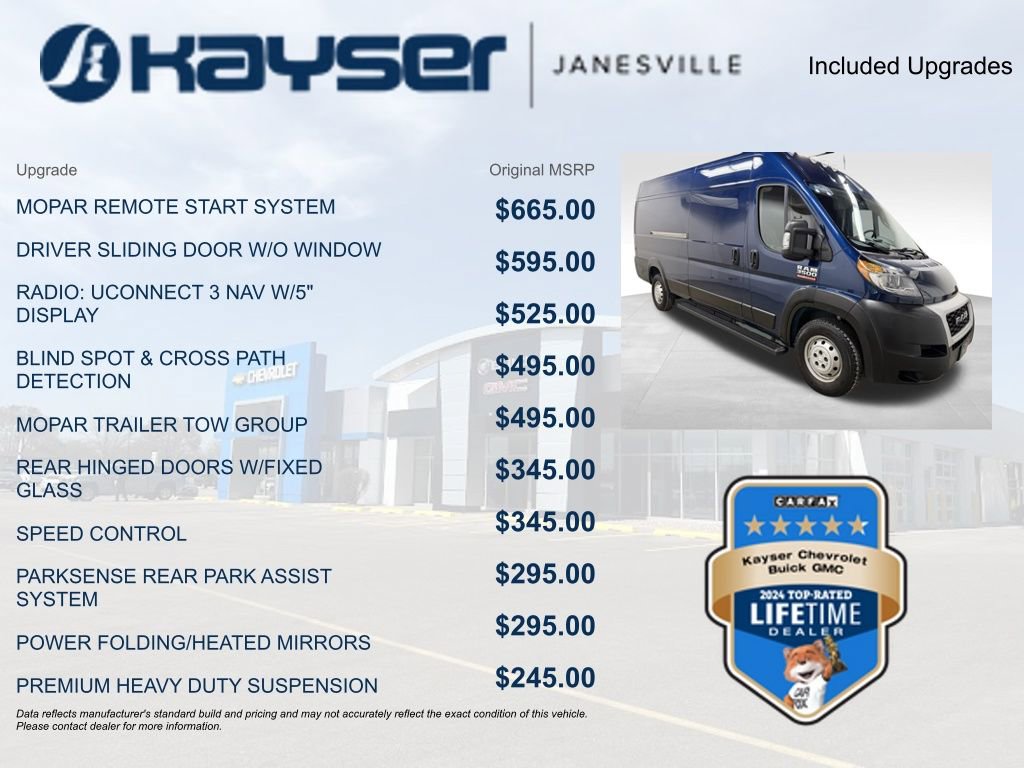 Used 2021 RAM ProMaster 3500 w/ Mopar Trailer Tow Group image 2