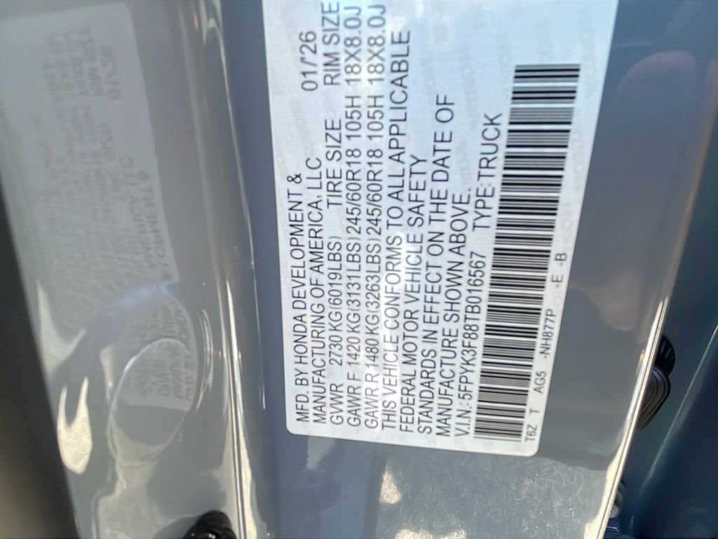 New 2026 Honda Ridgeline Black Edition image 30