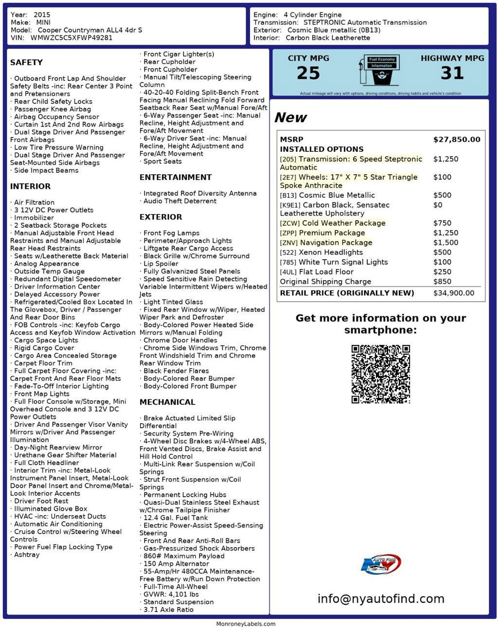 Used 2015 MINI Cooper Countryman S image 26