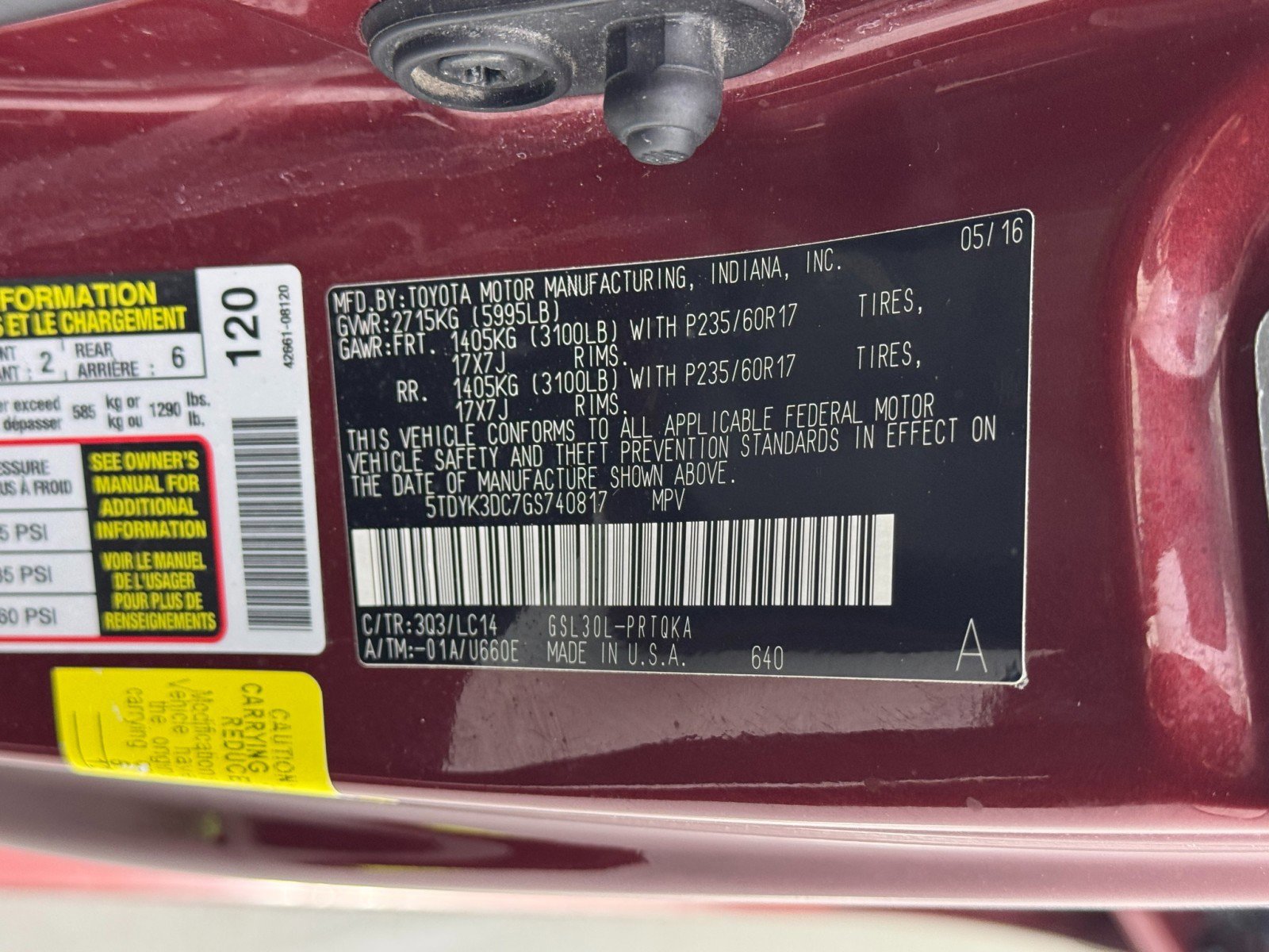 Used 2016 Toyota Sienna XLE FWD image 42