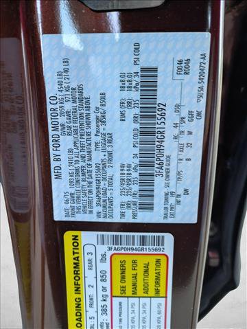 Used 2016 Ford Fusion SE FWD image 15