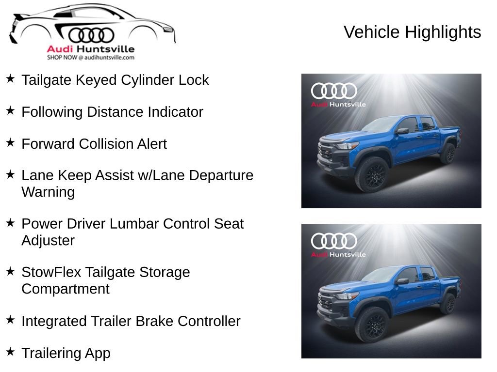 Used 2023 Chevrolet Colorado Trail Boss w/ LPO, Skid Plate Package AWD/4WD image 15