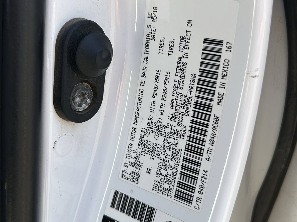 Used 2018 Toyota Tacoma SR w/ SR Convenience Package AWD/4WD image 33