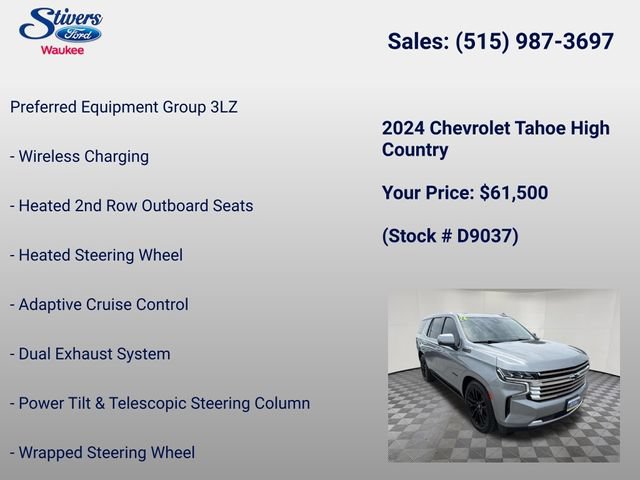 Used 2024 Chevrolet Tahoe High Country AWD/4WD image 22