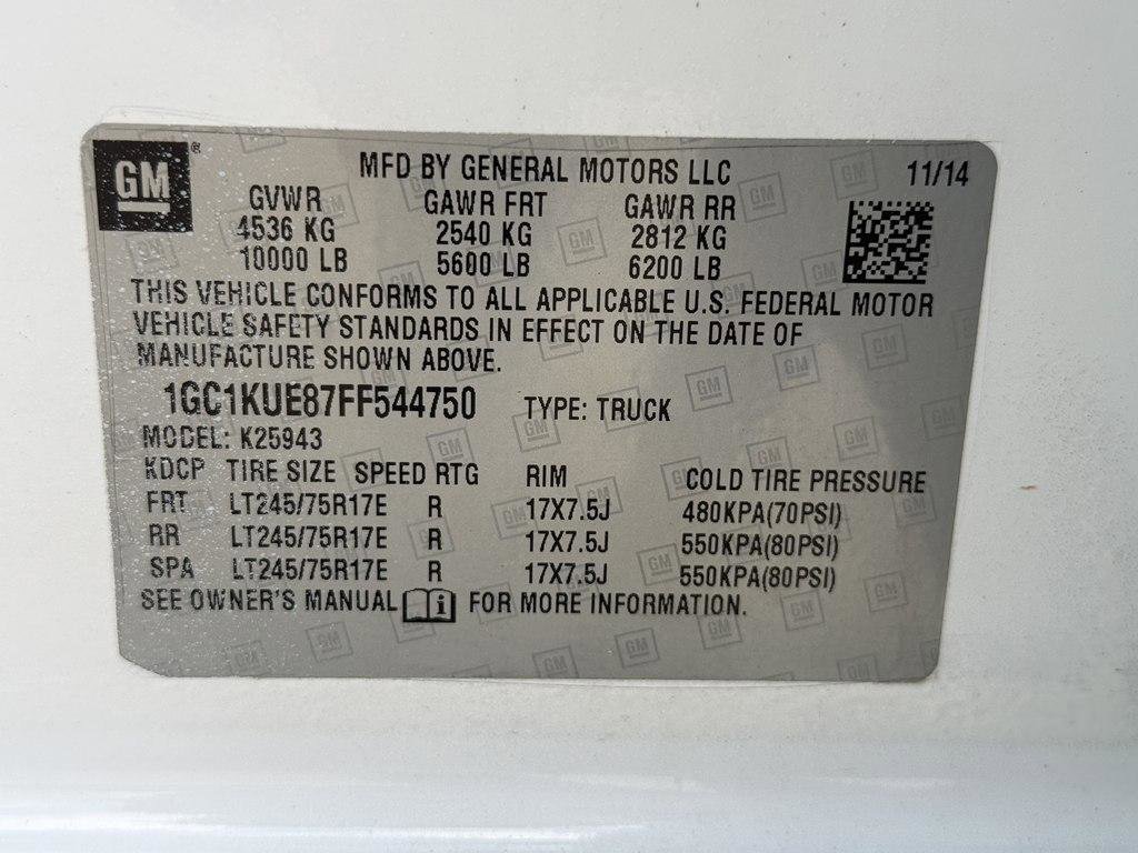 Used 2015 Chevrolet Silverado 2500 W/T w/ WT Fleet Convenience Package AWD/4WD image 17