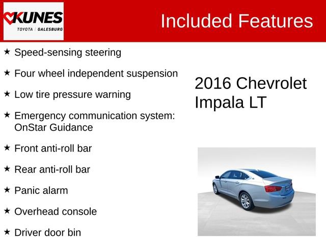 Used 2016 Chevrolet Impala LT w/ Convenience Package FWD image 3