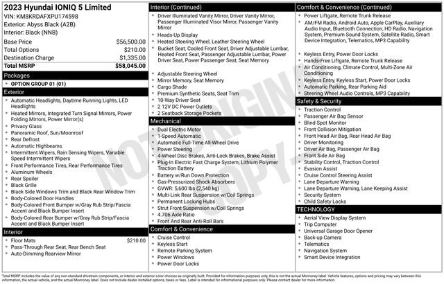 Used 2023 Hyundai Ioniq 5 Limited AWD/4WD image 36