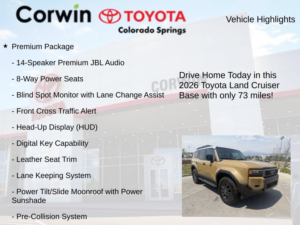 Used 2026 Toyota Land Cruiser w/ Premium Package AWD/4WD image 8