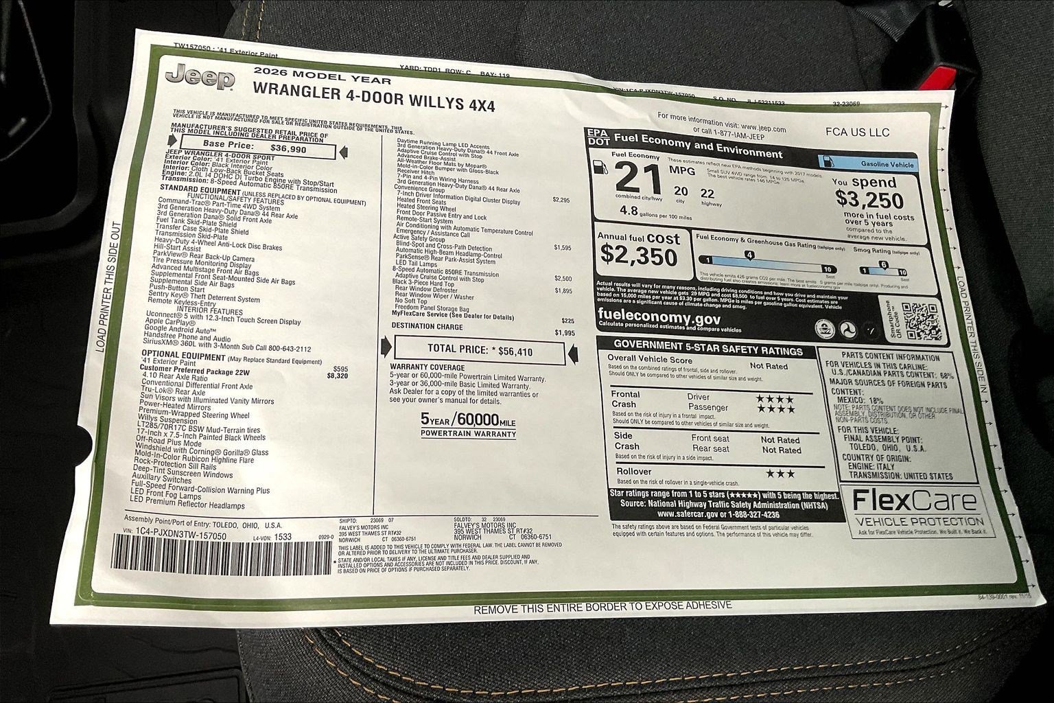 New 2026 Jeep Wrangler Willys image 14