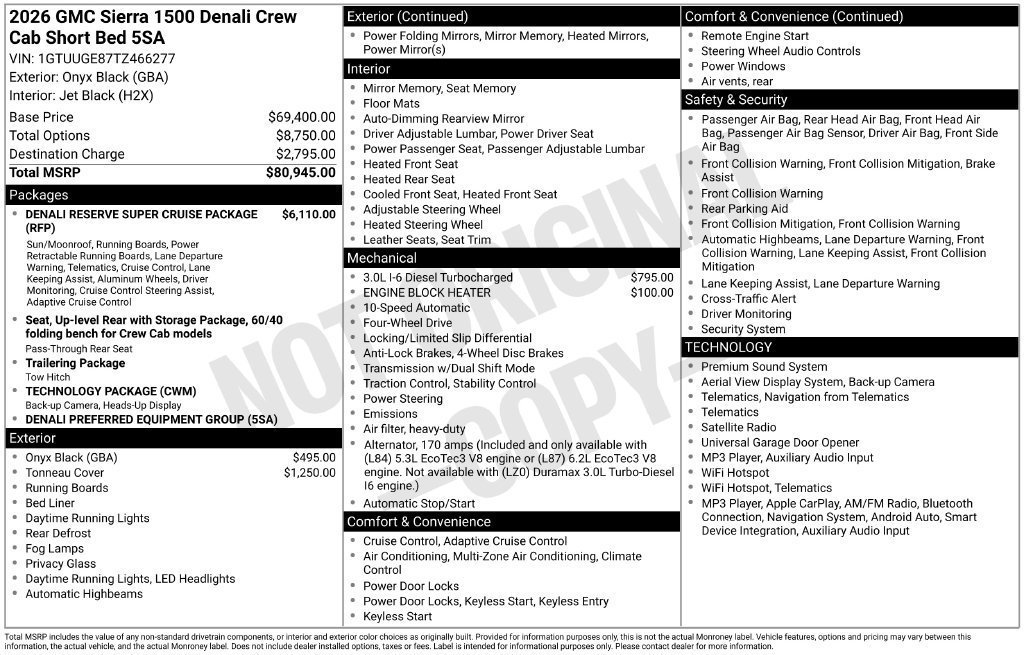 New 2026 GMC Sierra 1500 Denali AWD/4WD image 4
