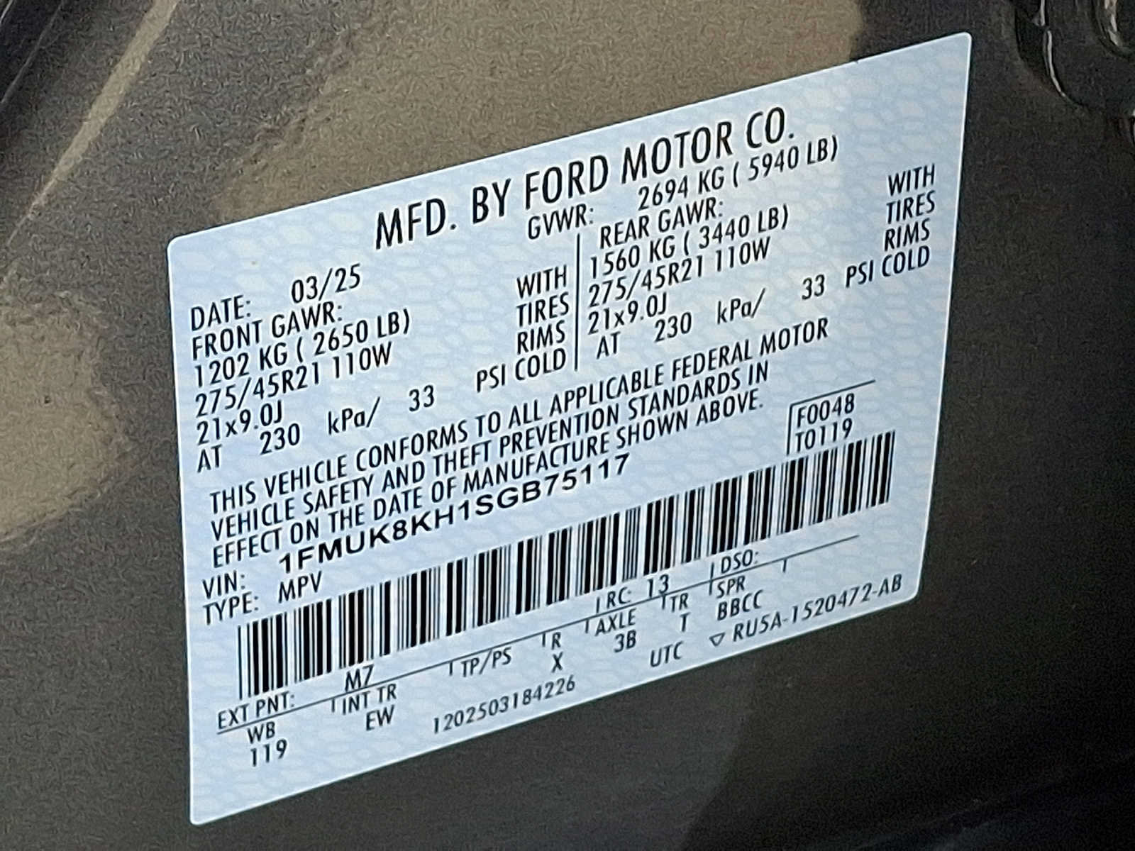 Used 2025 Ford Explorer ST-Line w/ Premium Package AWD/4WD image 27