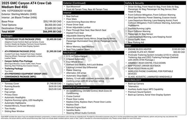 Used 2025 GMC Canyon AT4 w/ Technology Plus Package AWD/4WD image 23