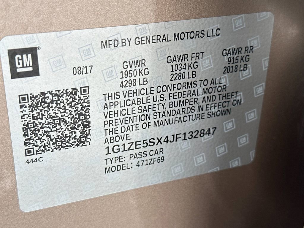 Used 2018 Chevrolet Malibu Premier w/ Premier Sun and Wheel Package image 55