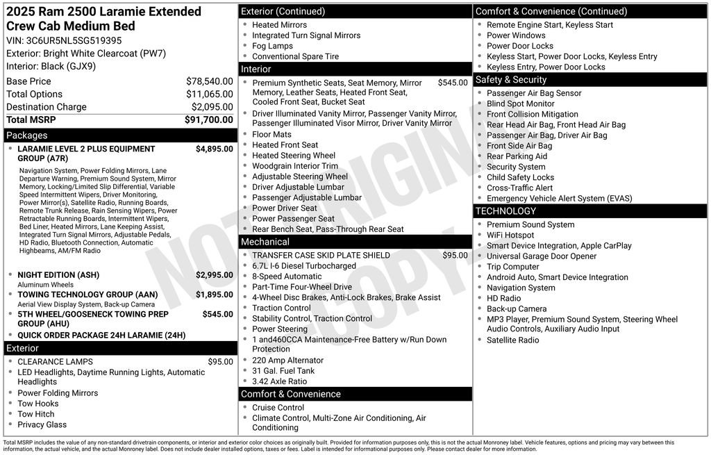 Used 2025 RAM 2500 Laramie AWD/4WD image 5