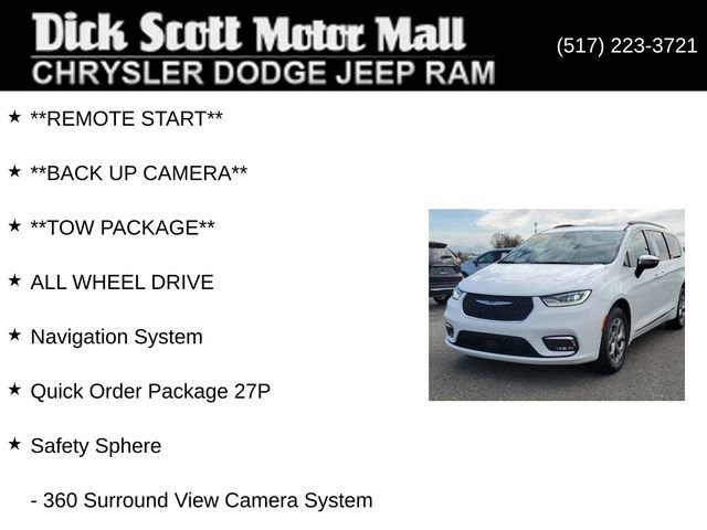 Used 2023 Chrysler Pacifica Limited w/ Trailer Tow Group AWD/4WD image 16