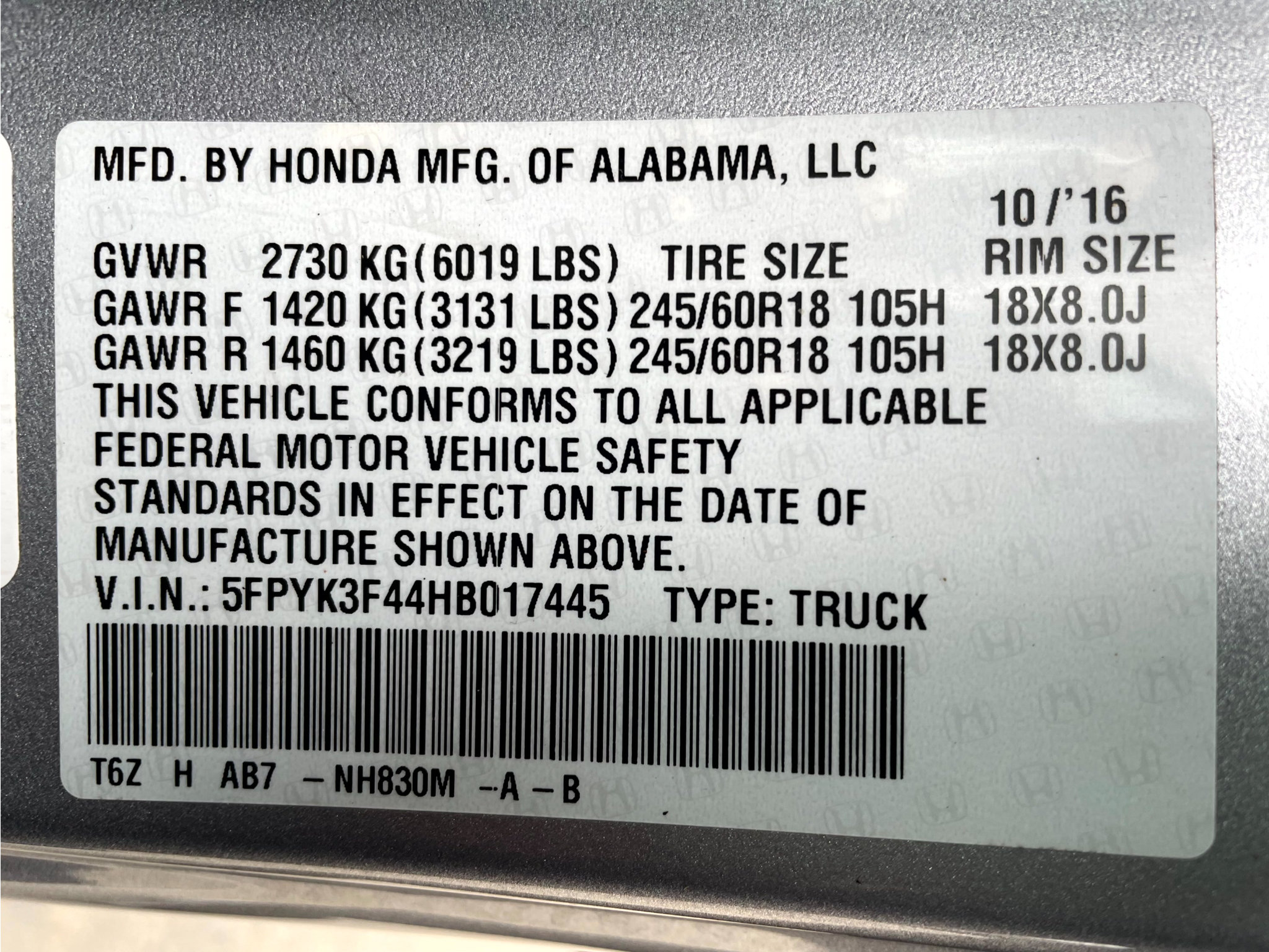 Used 2017 Honda Ridgeline RTS image 21