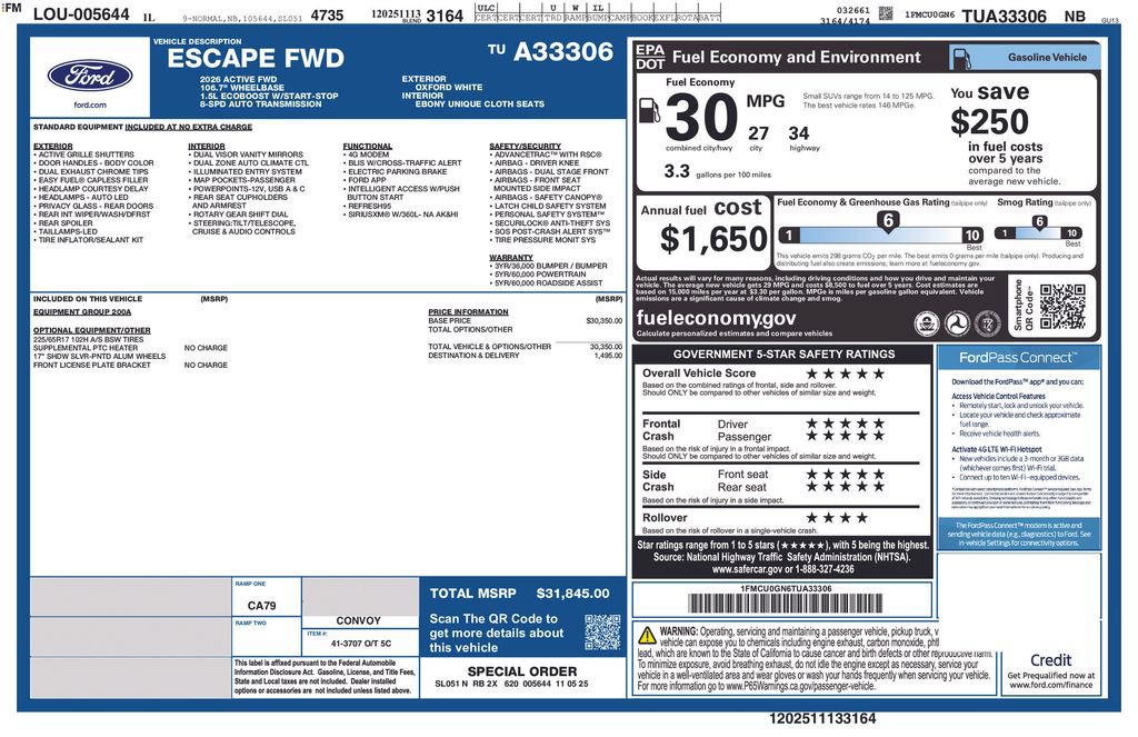 New 2026 Ford Escape Active FWD image 5