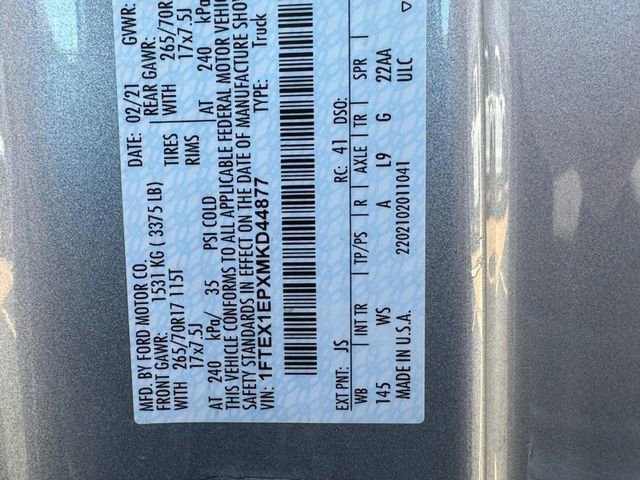 Used 2021 Ford F150 XL w/ Equipment Group 101A High AWD/4WD image 24