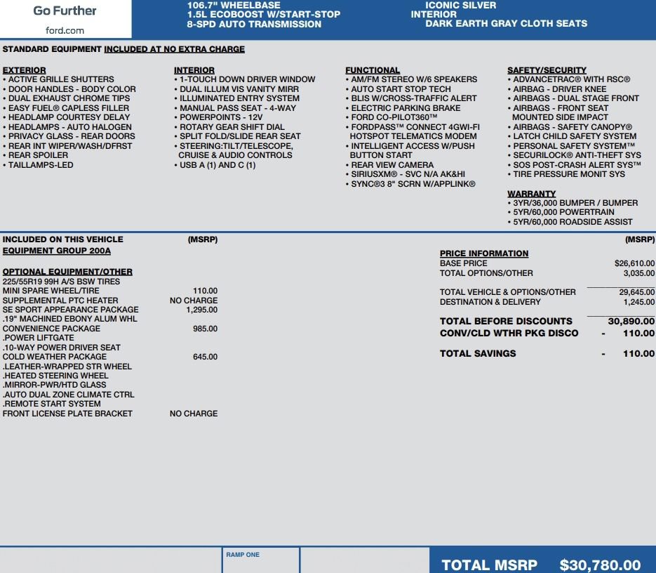 Used 2021 Ford Escape SE w/ SE Sport Appearance Package FWD image 5