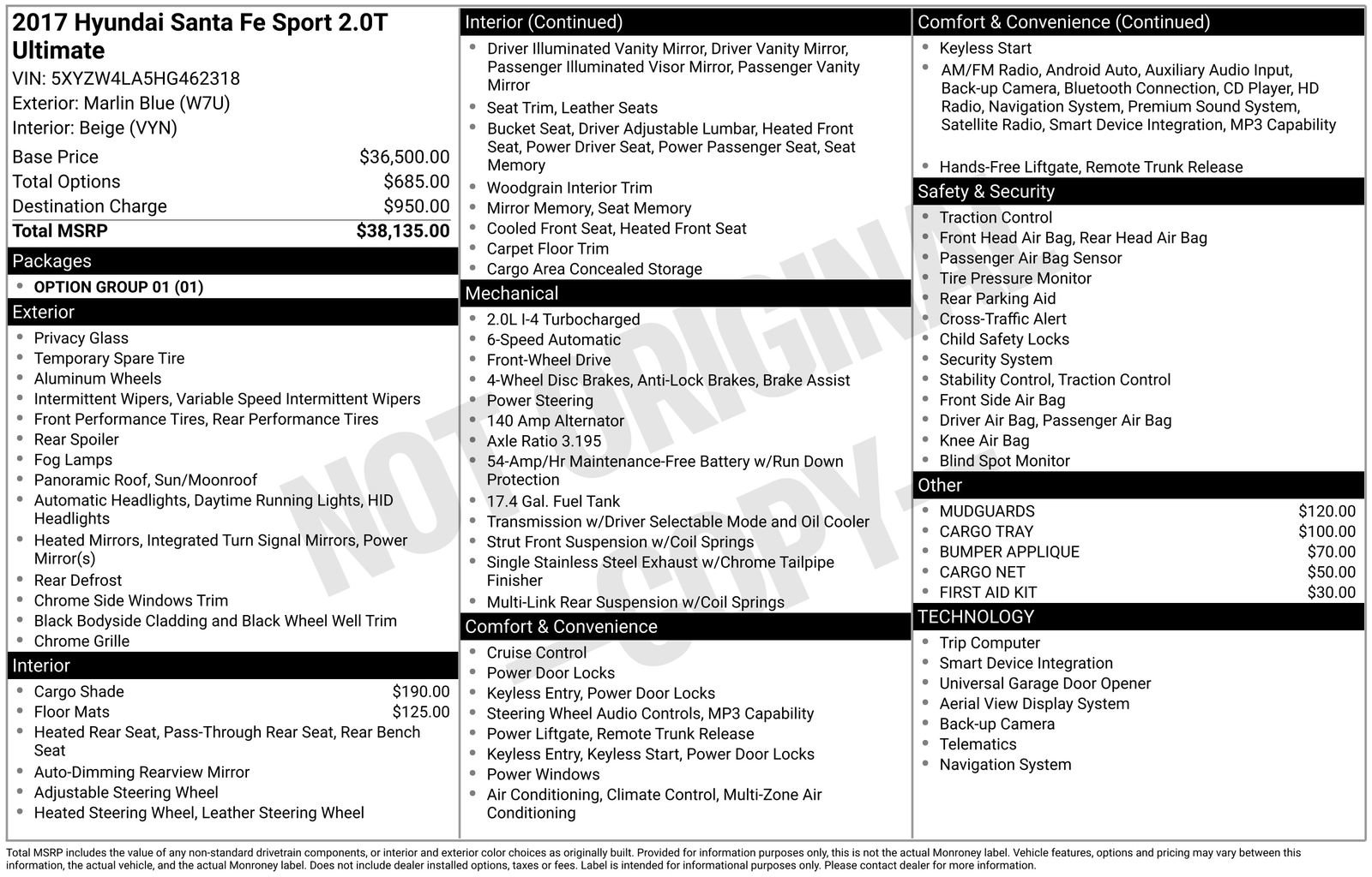 Used 2017 Hyundai Santa Fe Sport image 36