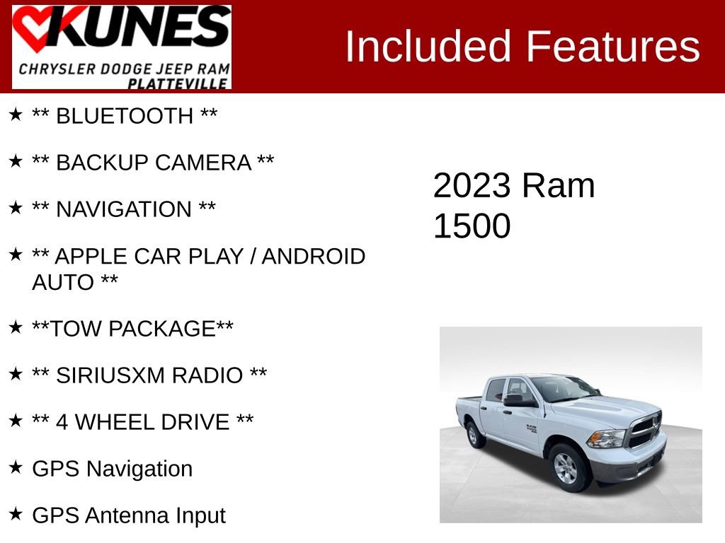 Used 2023 RAM 1500 Classic SLT w/ Trailer & Traction Group video 2