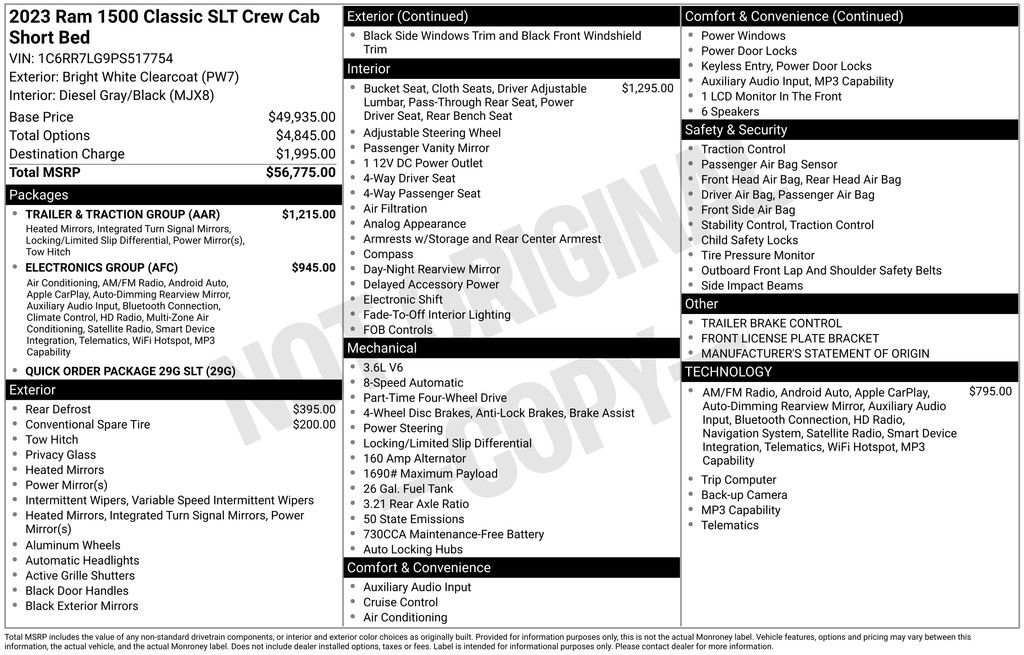 Used 2023 RAM 1500 Classic SLT w/ Trailer & Traction Group AWD/4WD image 34