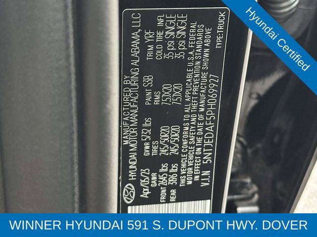 Certified 2023 Hyundai Santa Cruz Limited image 27