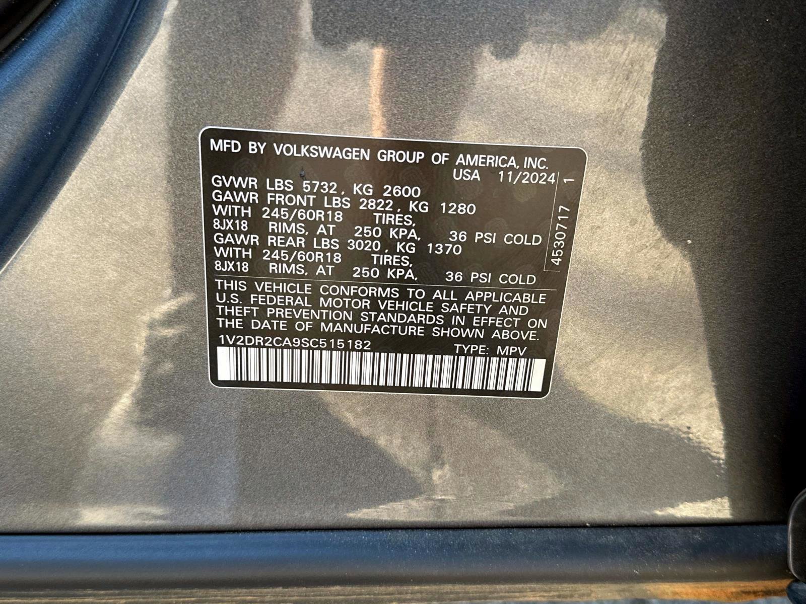 Certified 2025 Volkswagen Atlas SE image 62