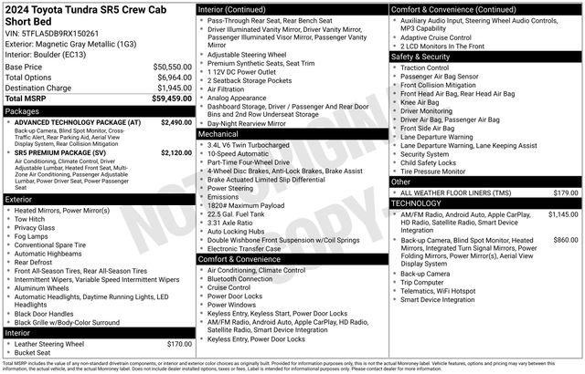 Used 2024 Toyota Tundra SR5 w/ Advanced Technology Package image 7
