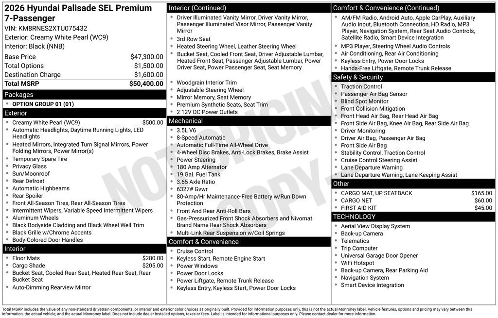 New 2026 Hyundai Palisade SEL AWD/4WD image 32
