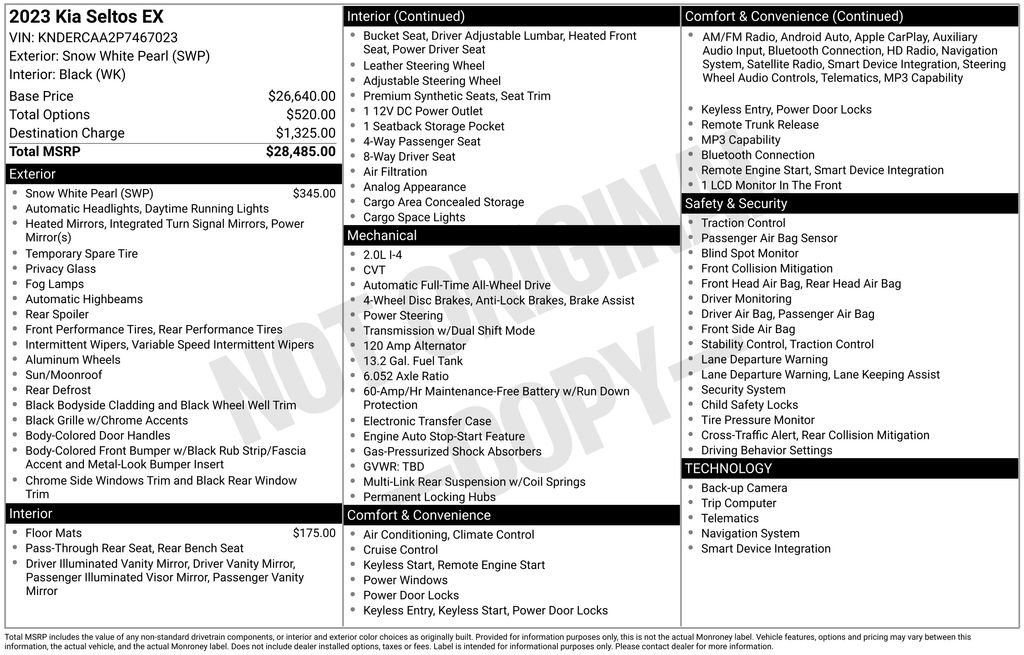 Used 2023 Kia Seltos EX image 28