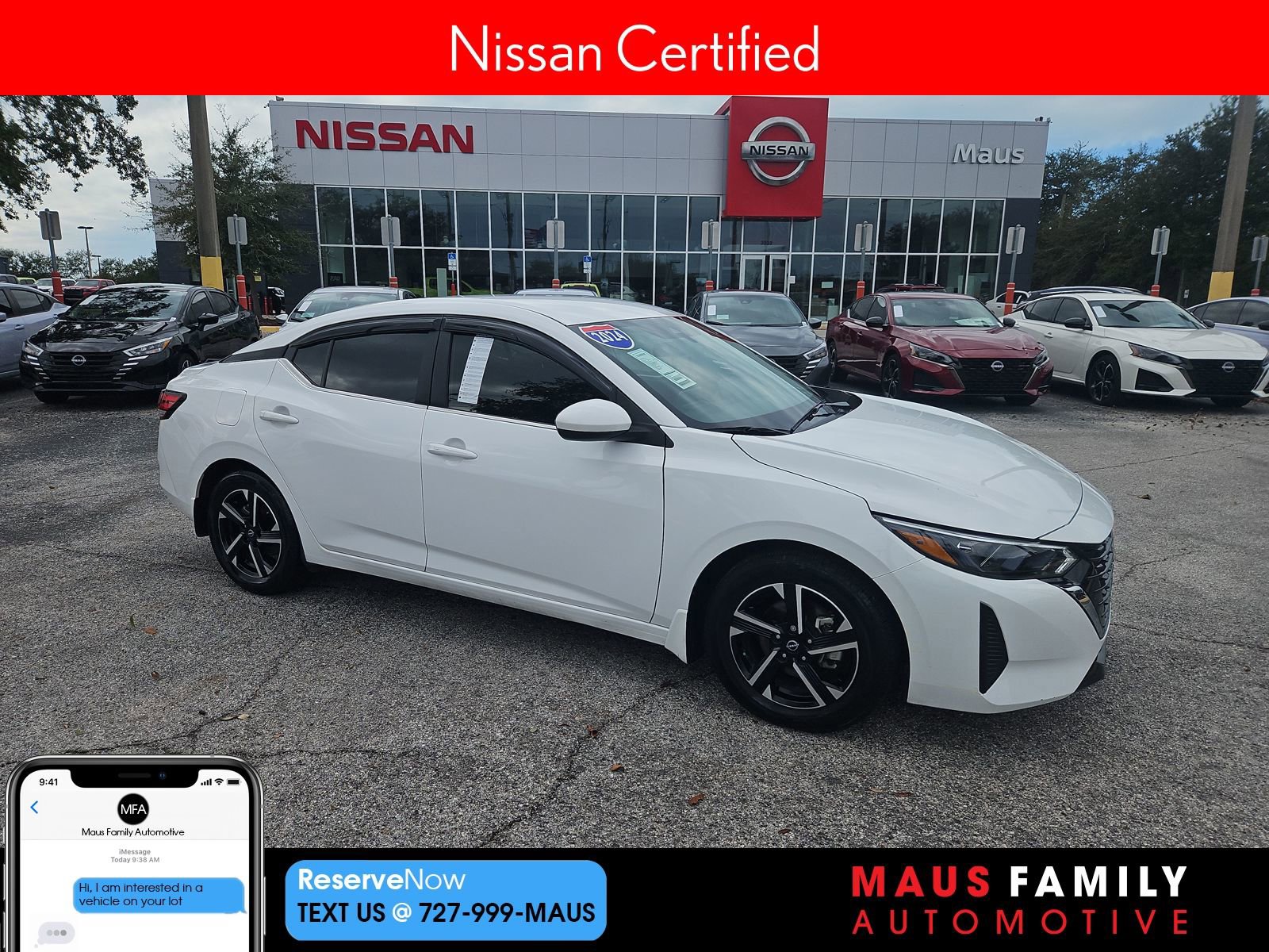 Certified 2024 Nissan Sentra SV w/ All-Weather Package