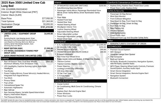 Used 2025 RAM 3500 Limited AWD/4WD image 31