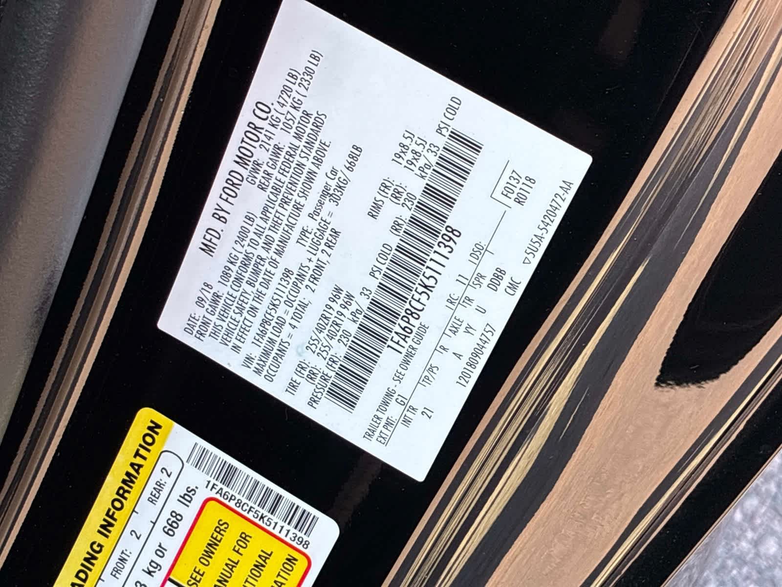 Used 2019 Ford Mustang GT w/ Black Accent Package RWD image 25