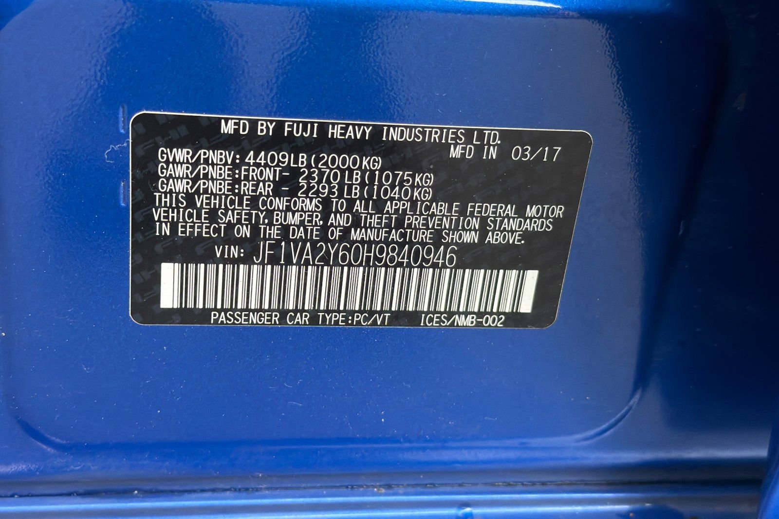 Used 2017 Subaru WRX STI Limited w/ Popular Package #3 AWD/4WD image 28