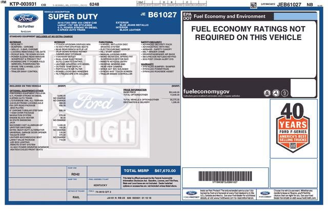 Used 2018 Ford F350 Lariat w/ Lariat Value Package image 7